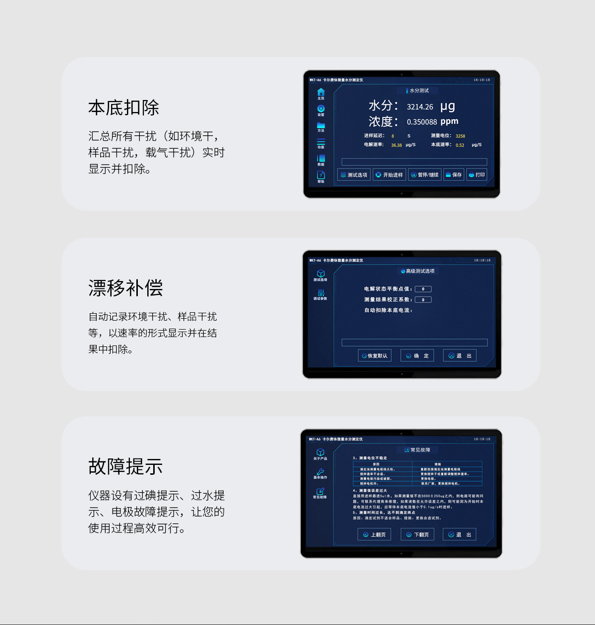 WKT-A6型卡爾費休微量水分測定儀（庫倫法）
