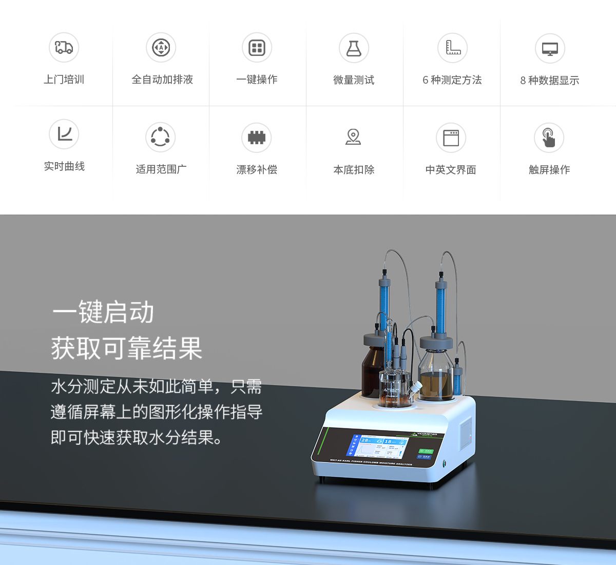 WKT-A8型全自動(dòng)微量水分測定儀（自動(dòng)換液）